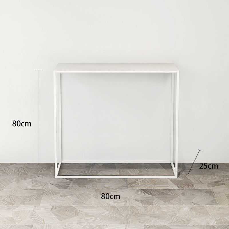 Console Table Iron Porch Shelf Storage Rack Single Layer Entry Table