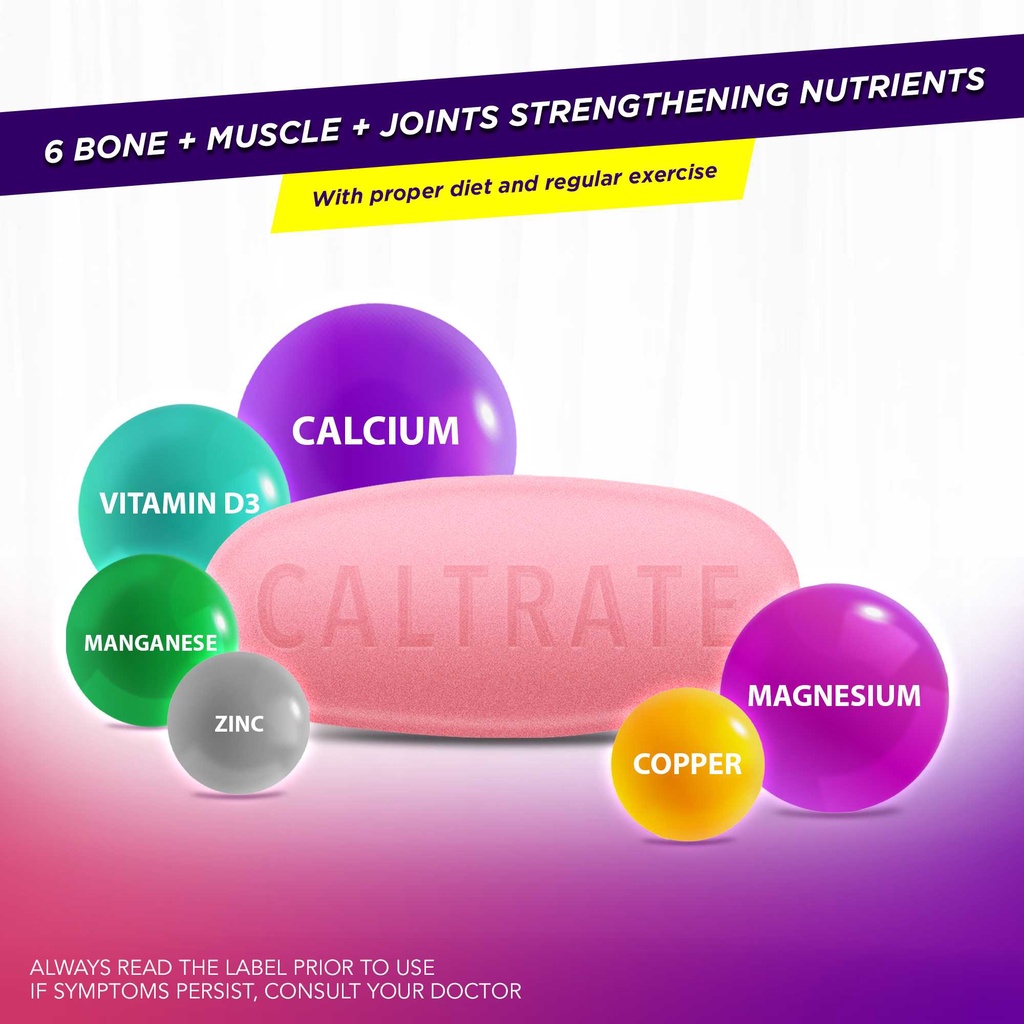 Caltrate Advance 30s Cholecalciferol + Minerals Helps Support Bones
