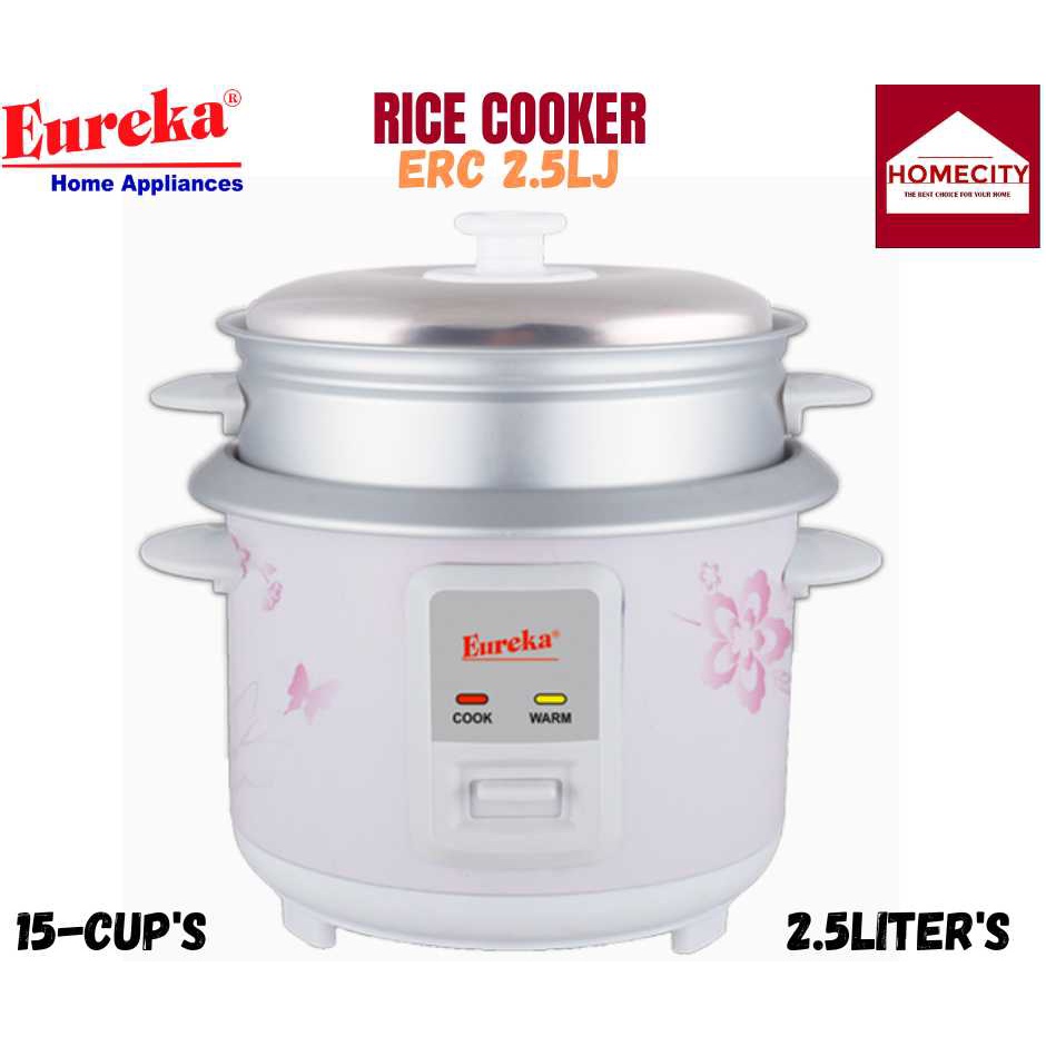 EUREKA RICE COOKER ERC 2.5 (WITH STEAMER) Shopee Philippines