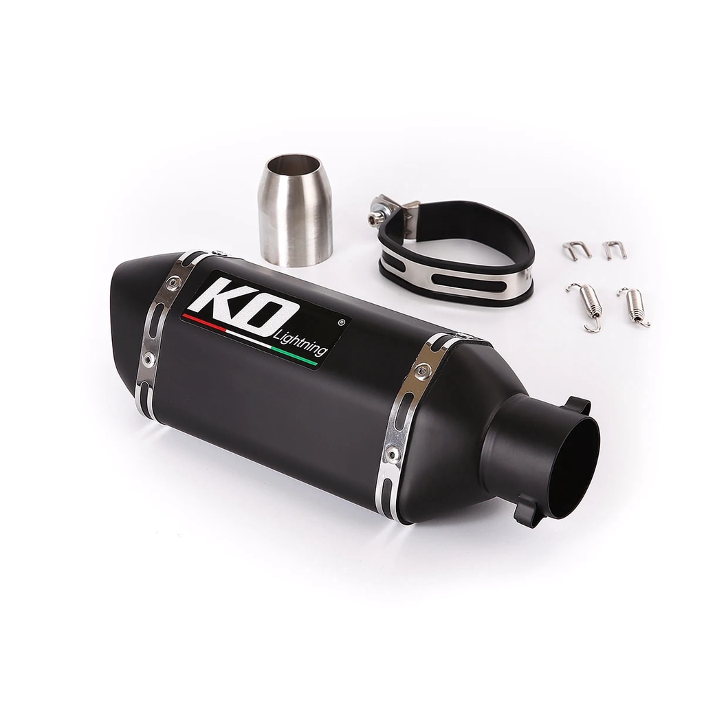 Universal 38 51mm Motorcycle Exhaust Muffler Pipe 310mm Silencer Tube 