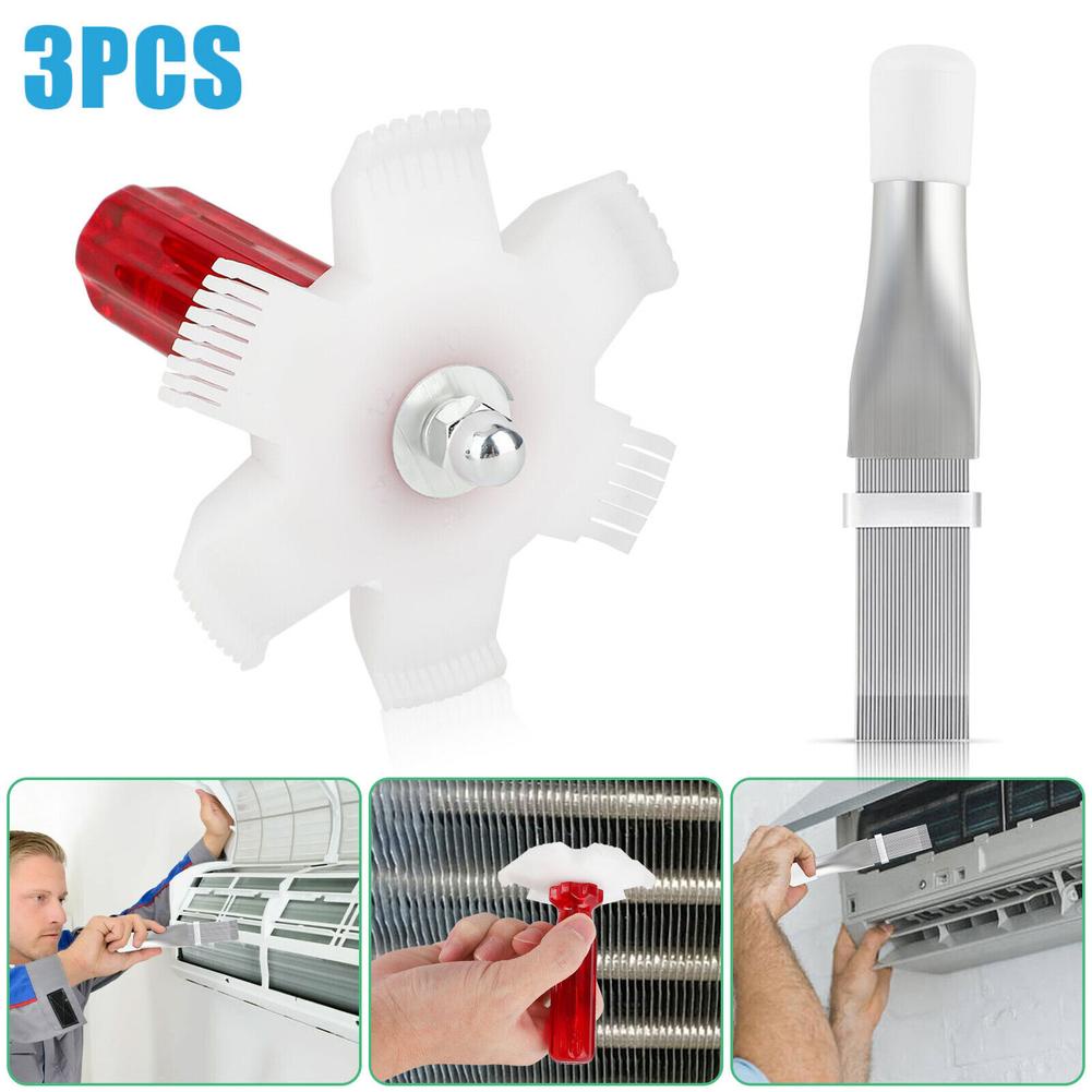 ⊹3Pcs Air Conditioner Condenser Fin Comb Set Condenser Fin Straightener