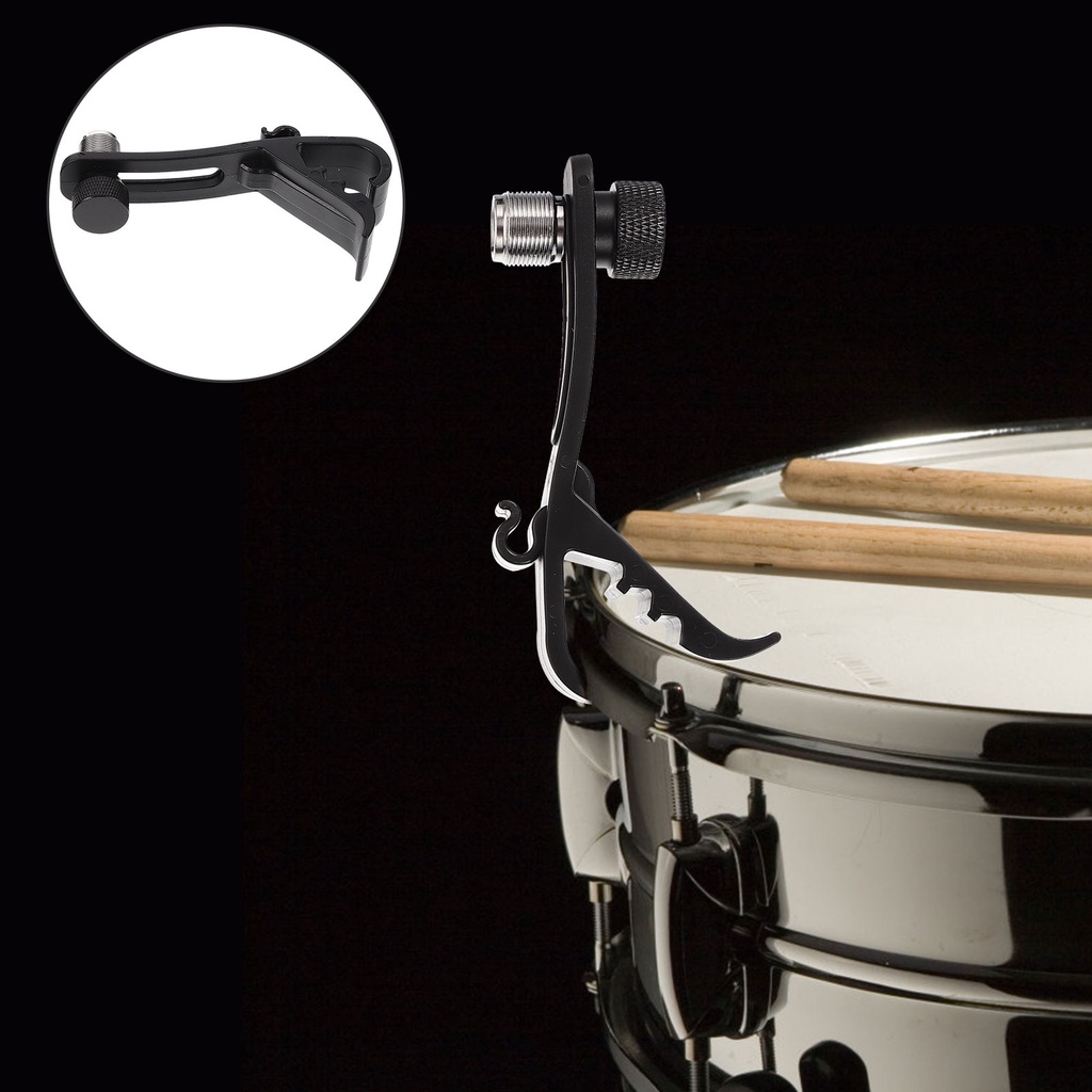 4 Pcs Snare Drum Mic Rim Clip Plastic Stand Microphone Musical ...