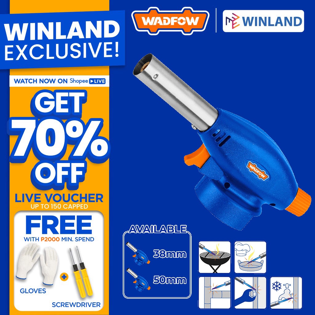 Wadfow by Winland MultiPurpose Flame Gun, Camping, Welding, Butane Gas