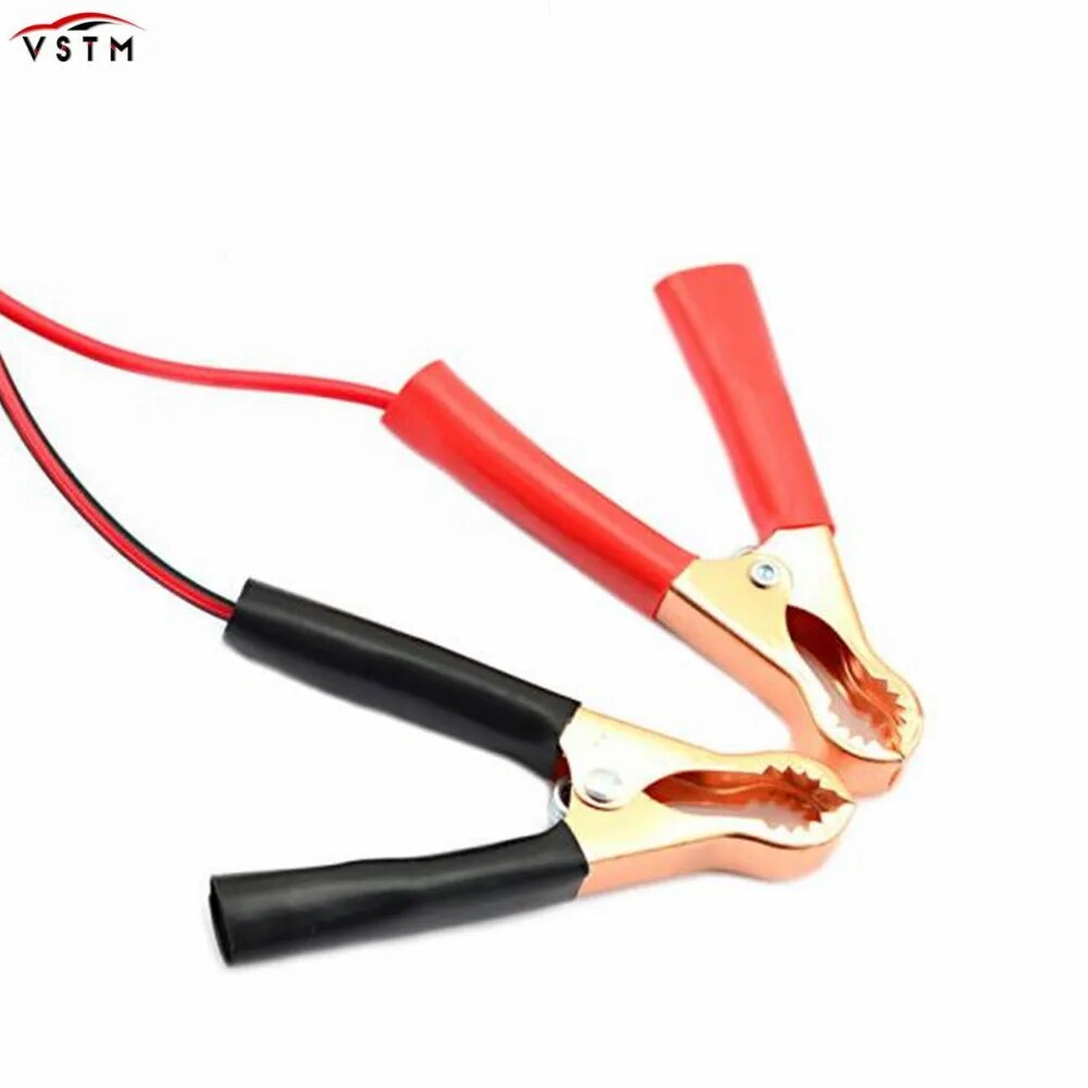 ♀10A Alligator Clips Extension Cord 12V Battery Terminal Clipon