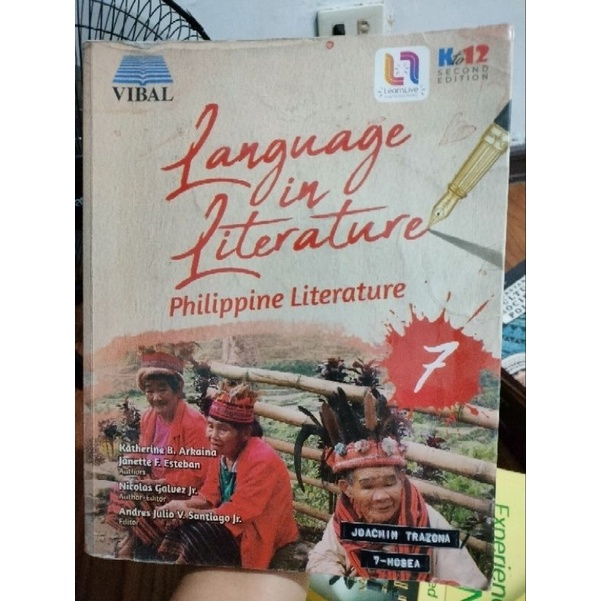 Language in Literature: Philippine Literature 7 by Arkaina • Esteban ...