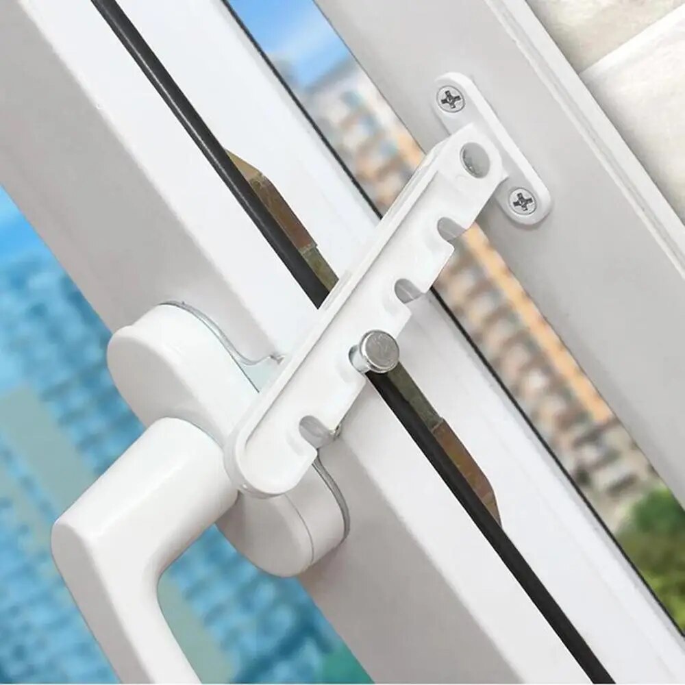 Adjustable Window Hook Latches Wind Brace Stay Position Stopper