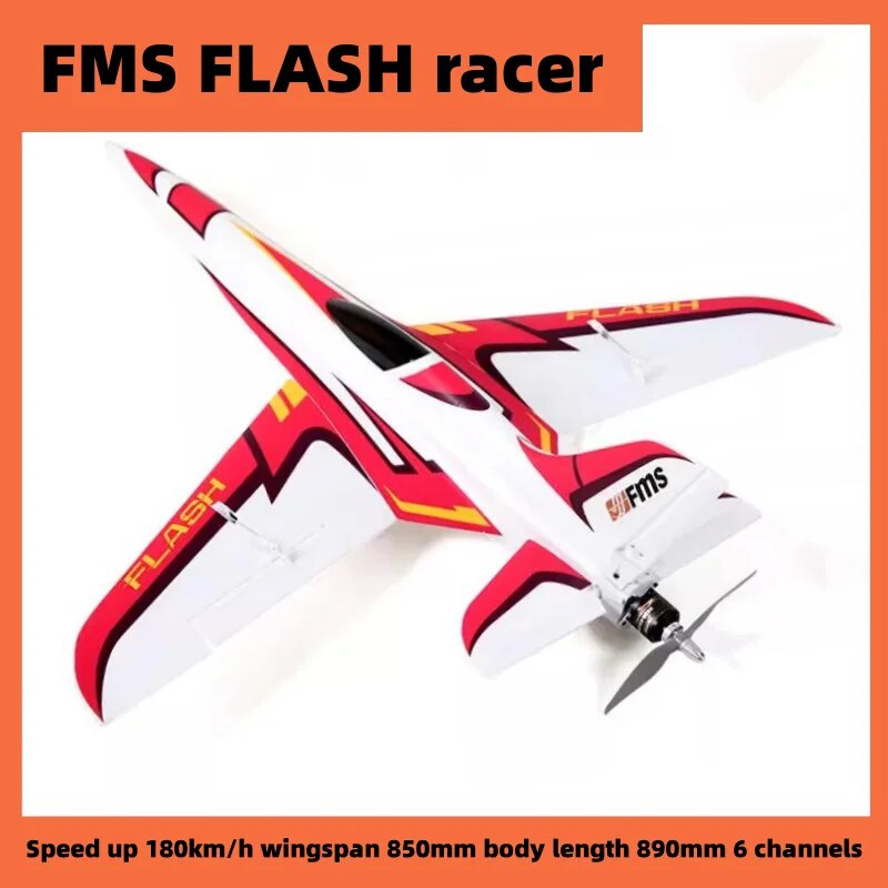 FMS RC Airplane Plane 850mm Flash Racing Racer High Speed to 180km/h ...