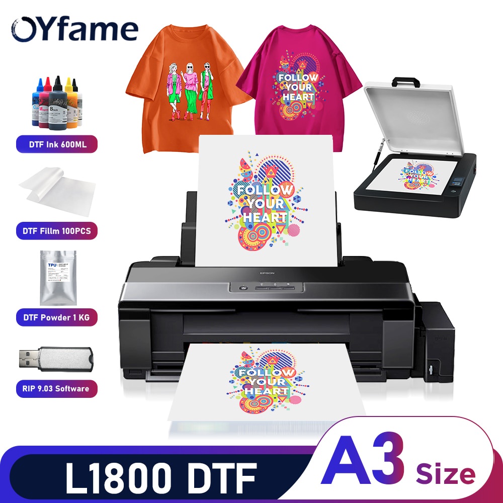 Oyfame A3 Impresora Dtf For Epson L1800 Dtf Printer Directly To Film Heat Transfers For Clothi N 3379