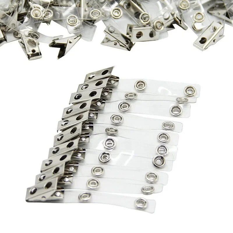 Badge Holder Accessories Clip Transparent ID Tag Name Badge Holder Clip ...