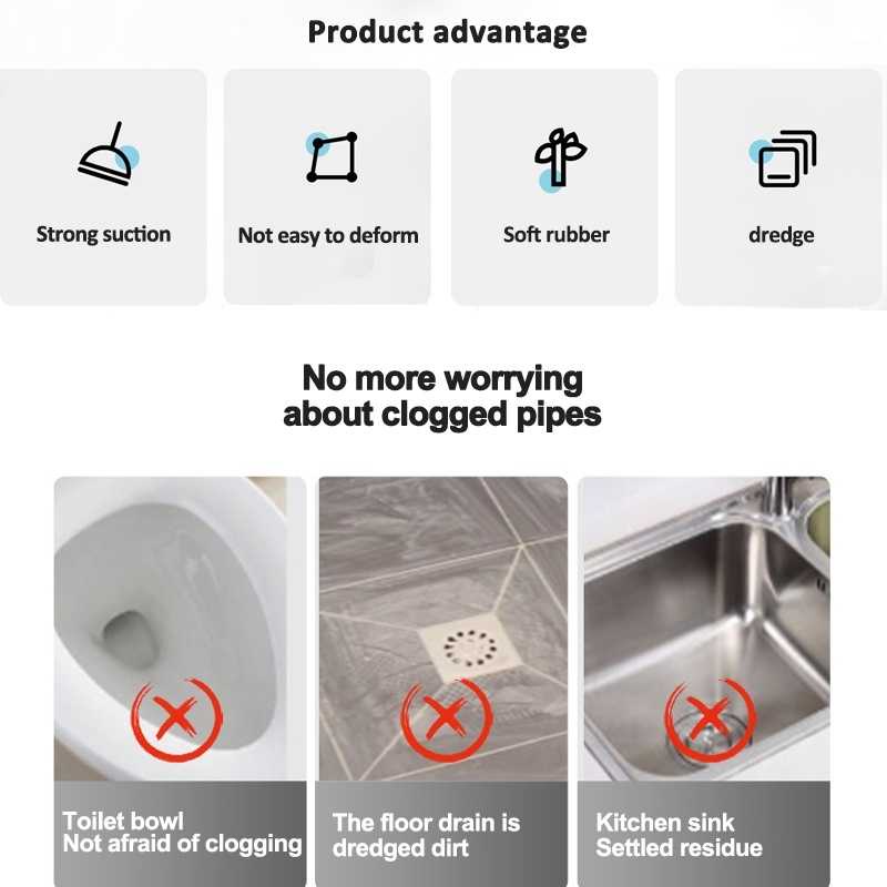 FPX Toilet Cleaner Drain Declogger Air Plunger High Pressure Toilet