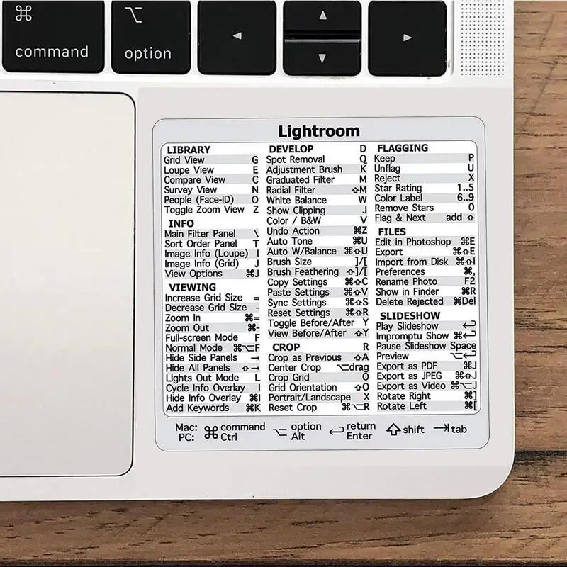 Cheat Sheet Sticker Word/Excel Quick Reference Guide Keyboard Shortcut ...