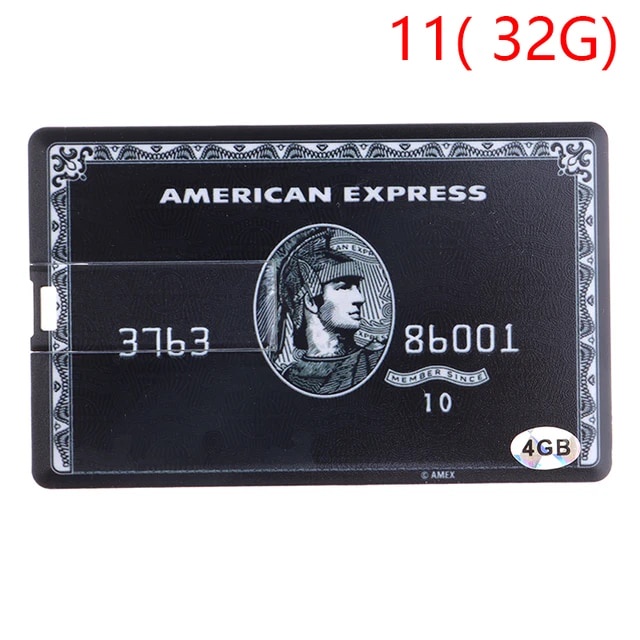 64a Credit Card Master Cards HSBC American Express USB Flash 4GB 8GB