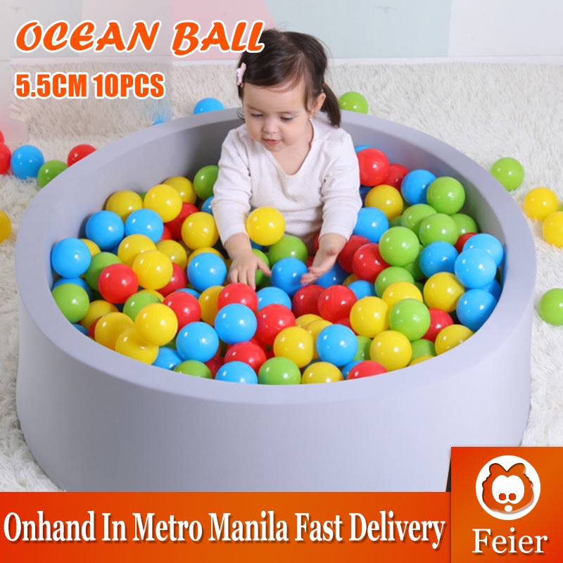 50 100Pcs Stress Ball Toys For Kids Colorful Baby Play Balls Soft Plastic Ocean Balls Diameter 5.5cm