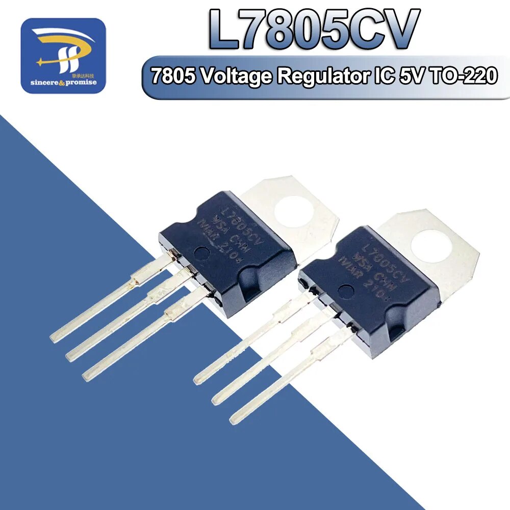☈10pcs L7805CV LM7805 L7805 7805 Voltage Regulator IC 5V TO-220 make in ...