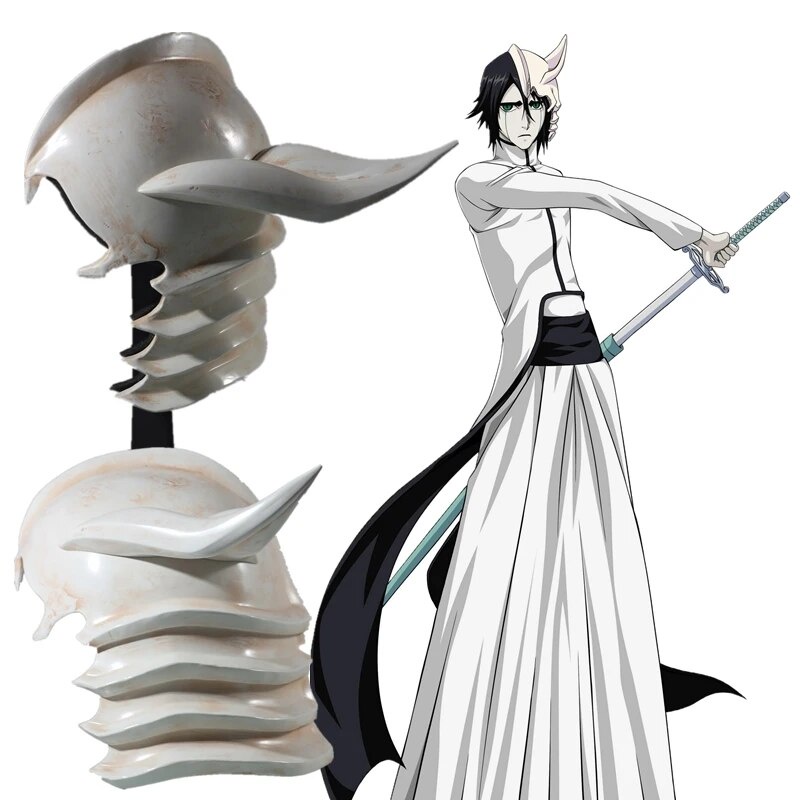~Anime BLEACH Ulquiorra Cifer GFRP Mask Cosplay Costume Helmets Masks