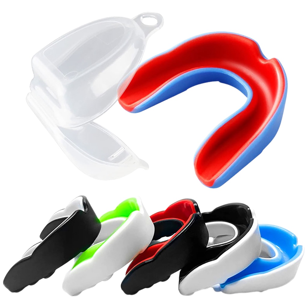 ☍5pcs Sport Mouth Guard For Boxing Basketball Rugby Karate EVA Teeth ...