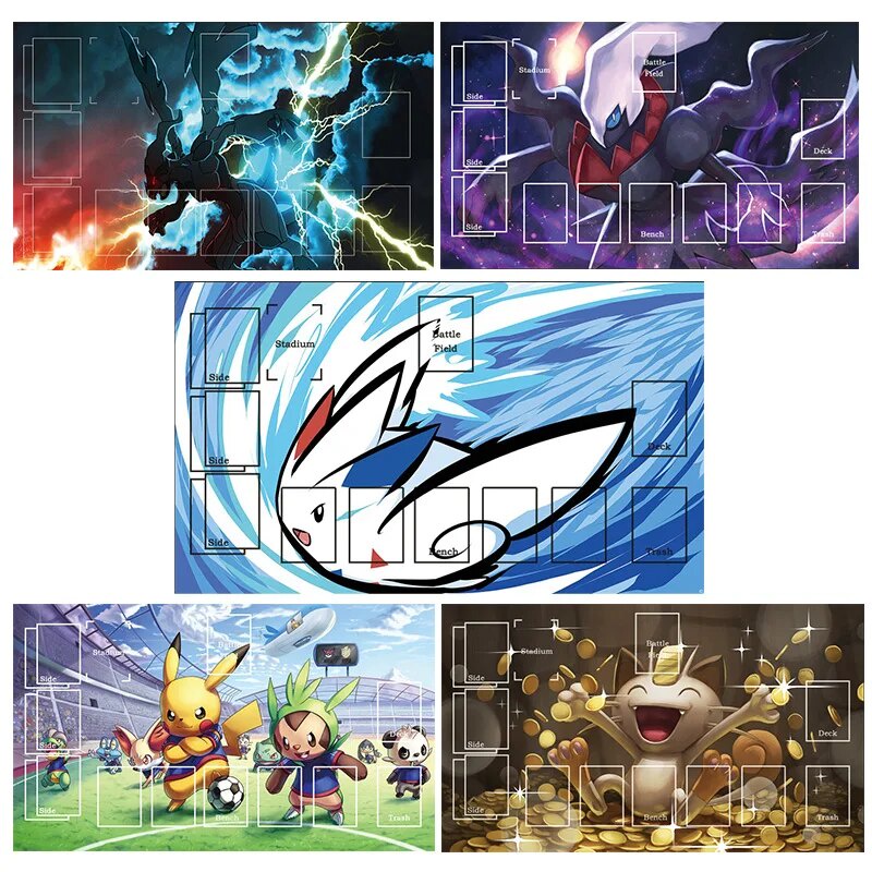 22i Pokemon PTCG Battle Card Table Mat Card Pikachu Team Togekiss ...