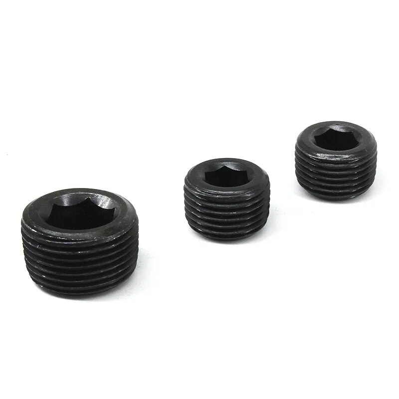 BSPT / BSPP / NPT Male Thread Carbon Steel Hex Socket End Cap Inner ...