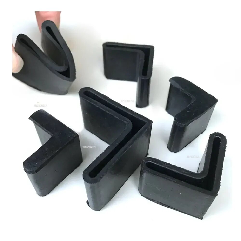 1/2/5/10pcs Black Rubber Corner Angle Feet Pipe End Cover Caps 25mm 30mm 35mm 40 50mm Shopee