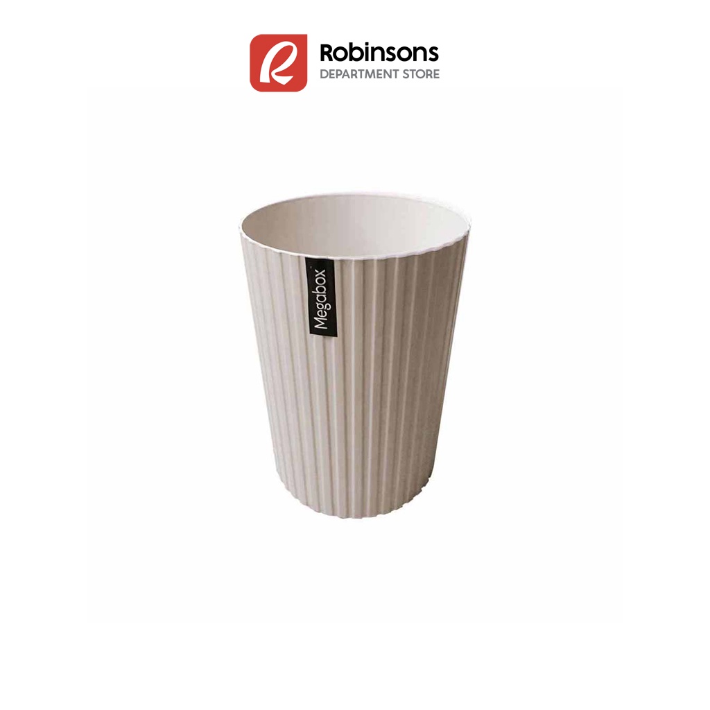 Megabox 6L Boho Round Trash Bin (Beige) | Shopee Philippines