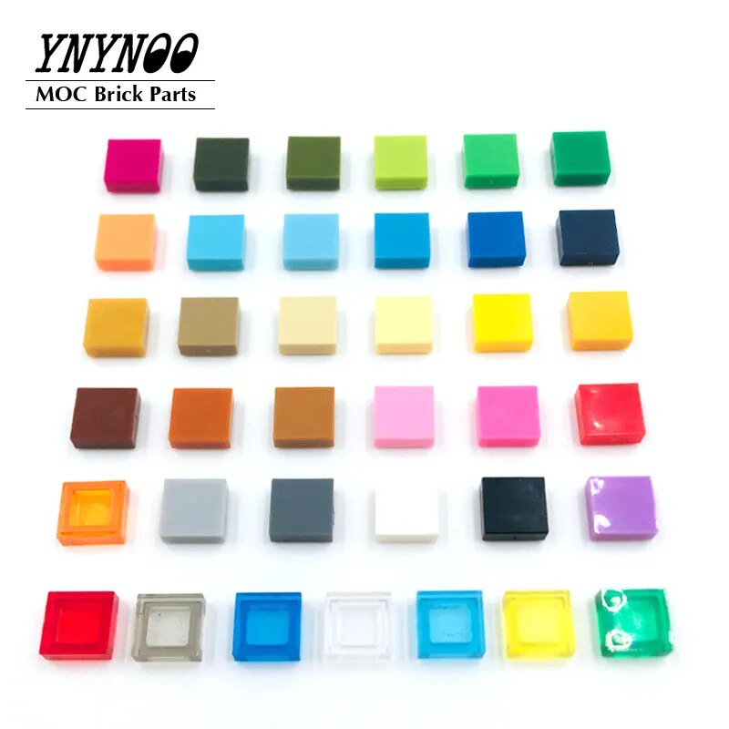 660Pcs/lot Groove Tile 1x1 Building Blocks Bulk Brick 3070 MOC ...