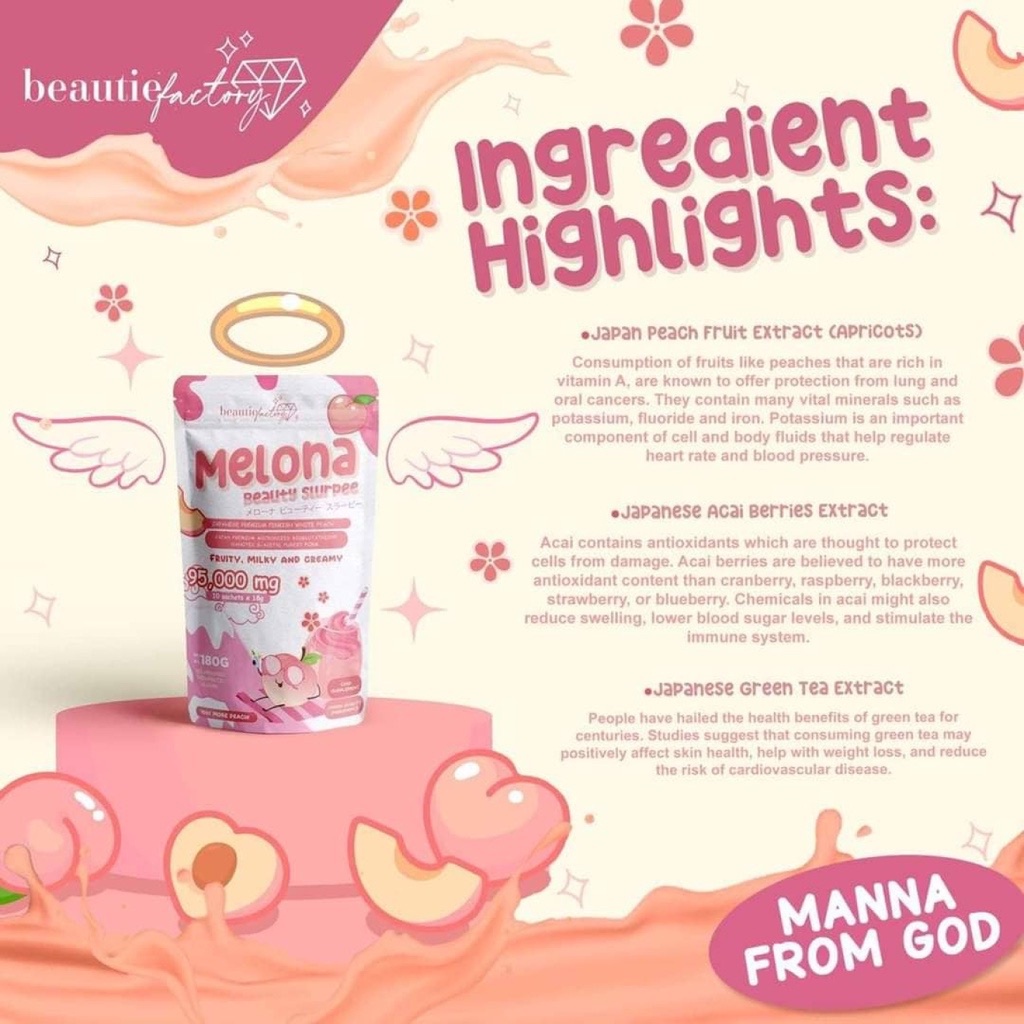 Beautie Factory MELONA Beauty Slurpee Premium Collagen Glutathione