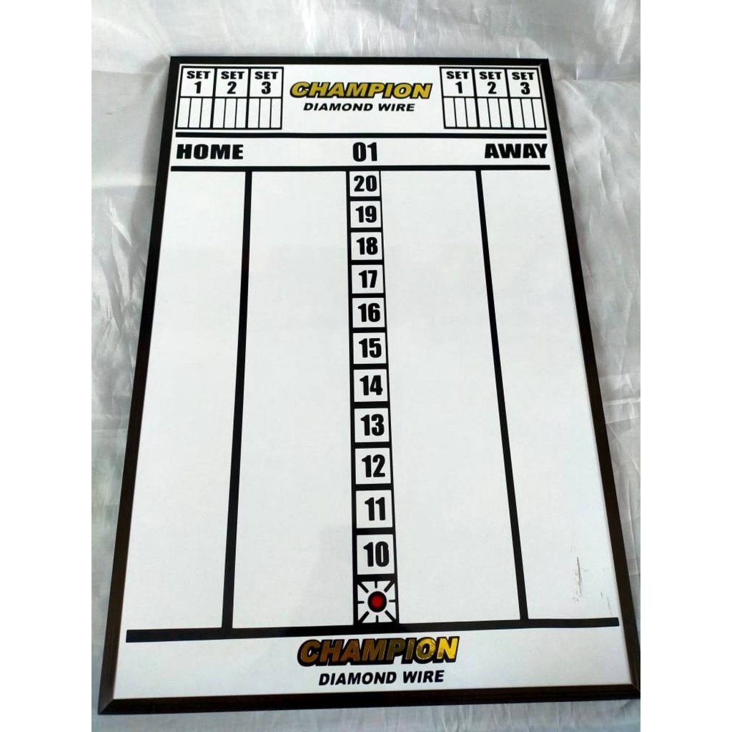 Dart Score Board Champion for dart Games / gamit sa larong darts / scoreboard / cod Shopee