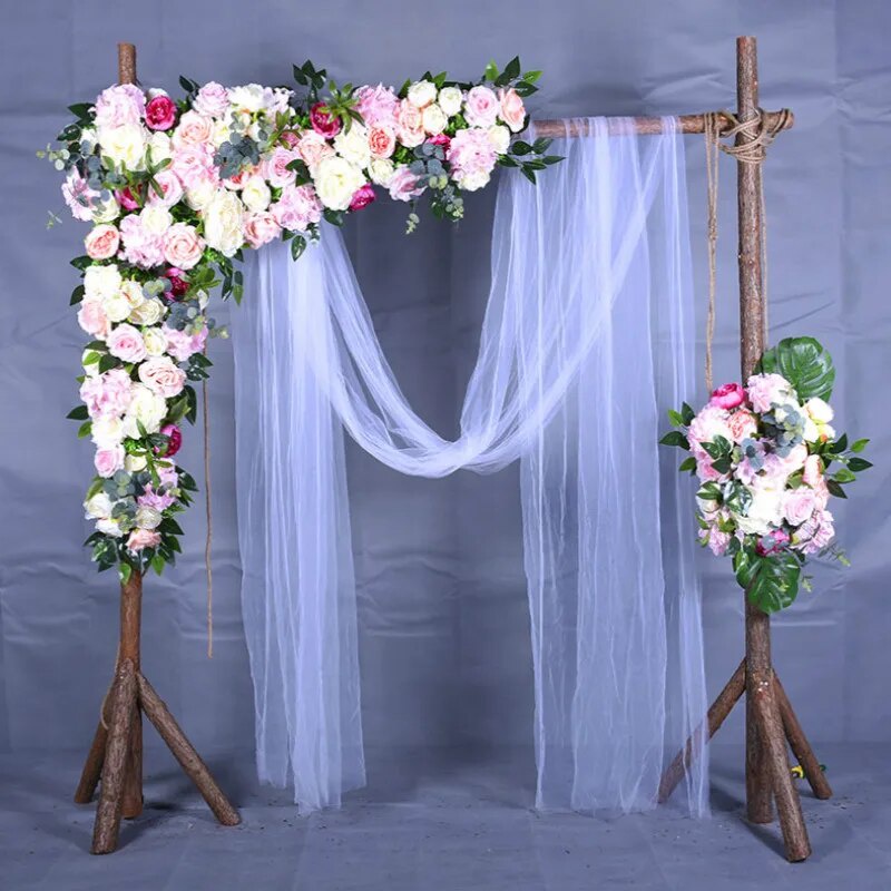 366 Wedding Arch Backdrop Decoration Swag Scarf Organza Romantic ...