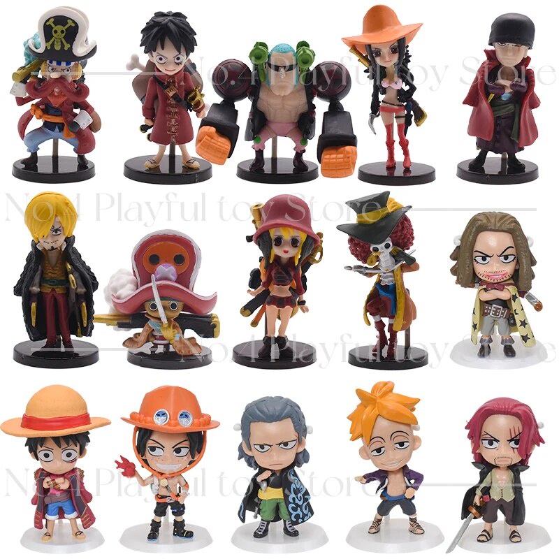 32l Anime One Piece Figurine Set Luffy Sanji Charlotte Linlin Kaidou