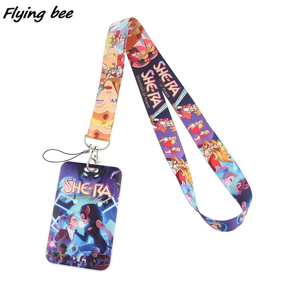 62V Flyingbee X1394 Princesses Cartoon Lanyards Id Badge Holder ...