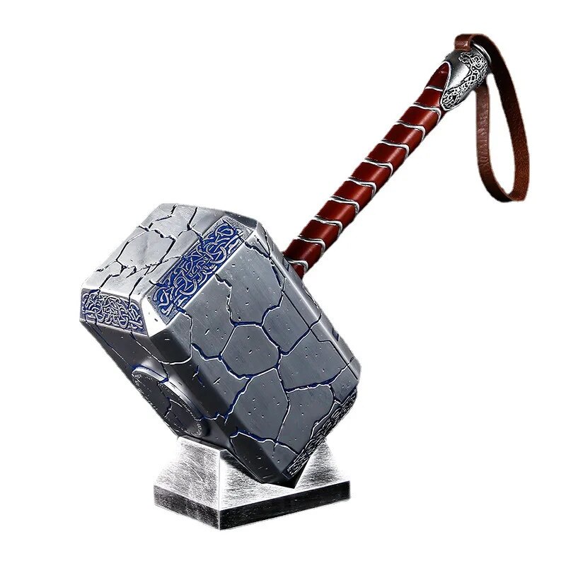 91H 44CM Avengers Super Hero Thor Arms Hammer Battle Damage Model ...