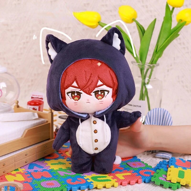 472 Anime Game Genshin Impact Diluc Plushies Mascot Costume Doll Mini