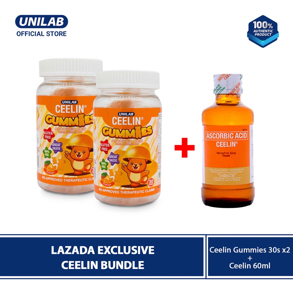 Laz Exclusive Ceelin Gummies 30s Bottle Yummy Gummy Vitamin C set of 2 ...