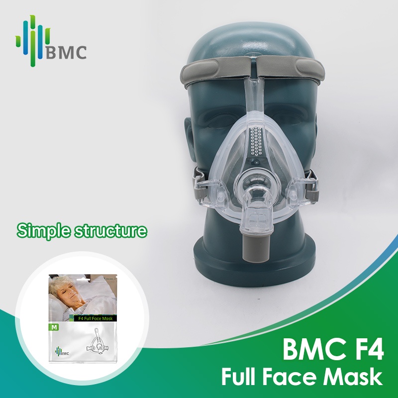 2024 CPAP Mask Snoring Apnea Machine Mask Sleep CPAP Compatible F4 Full