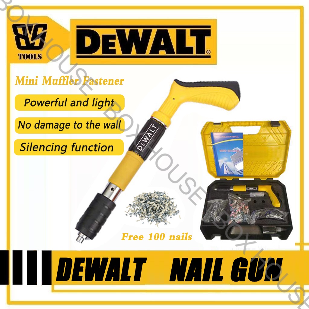 DEWALT Mini Nail Gun Power Tool Fire Nail Gun By Springs And For Concrete Rivet Tool Manual