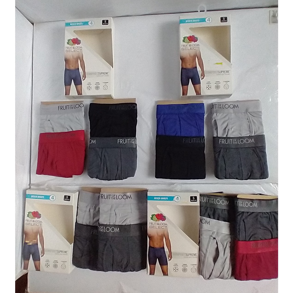 Fruit Of The Loom 5+1 Microfibre Boy Shorts S-Xl Assorted