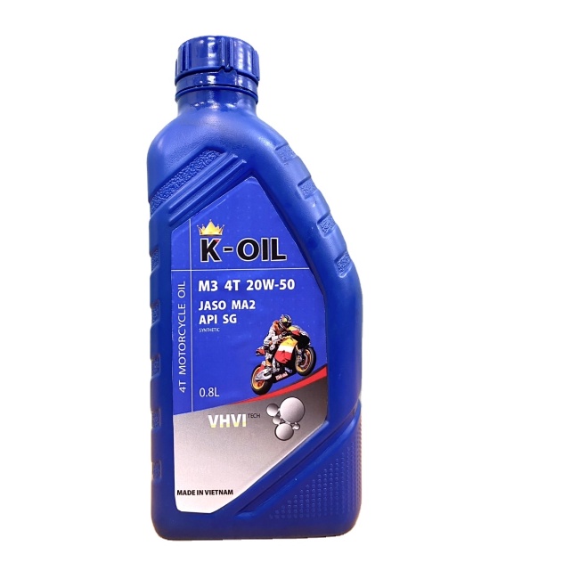 KOIL 4T M3 engine oil JASO MA2 10W50 API SG longer engine life best