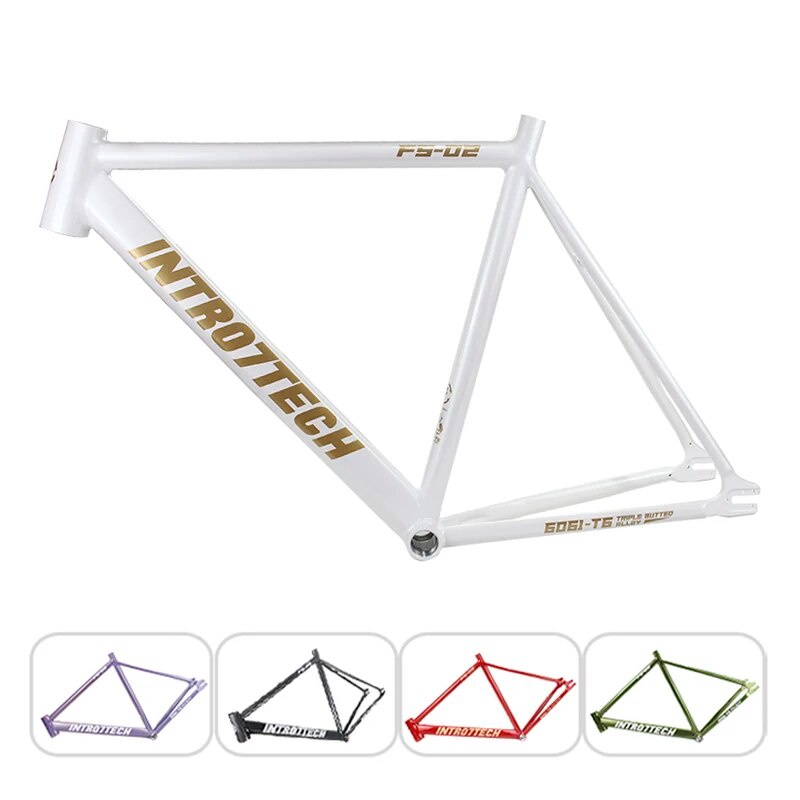 INTRO7 Fixed Gear Bike Frame Fixie Bicycle 51 54 57cm Single Speed