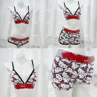 Hello Kitty Couple Underwear Set Y2K Sanrioed Women Men