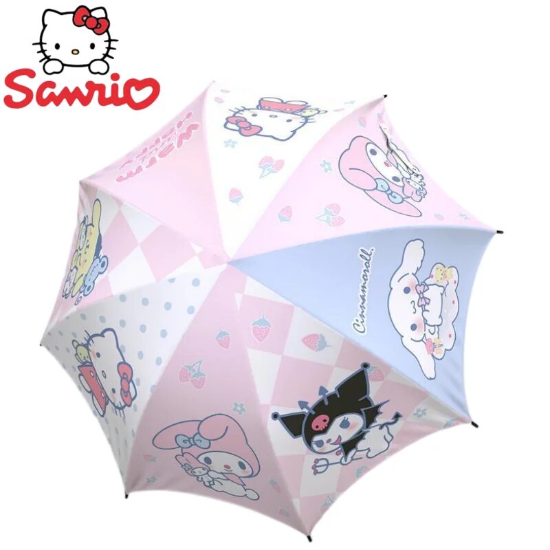 ☠Hello Kitty Kuromi My Melody Sanrio Kawaii Cute Vinyl Folding Sunny ...