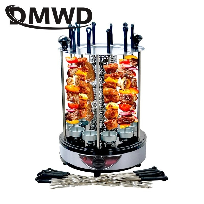 ⚡Revolving Vertical Electric Kebab Grill 6/8/10 Sticks Automatic