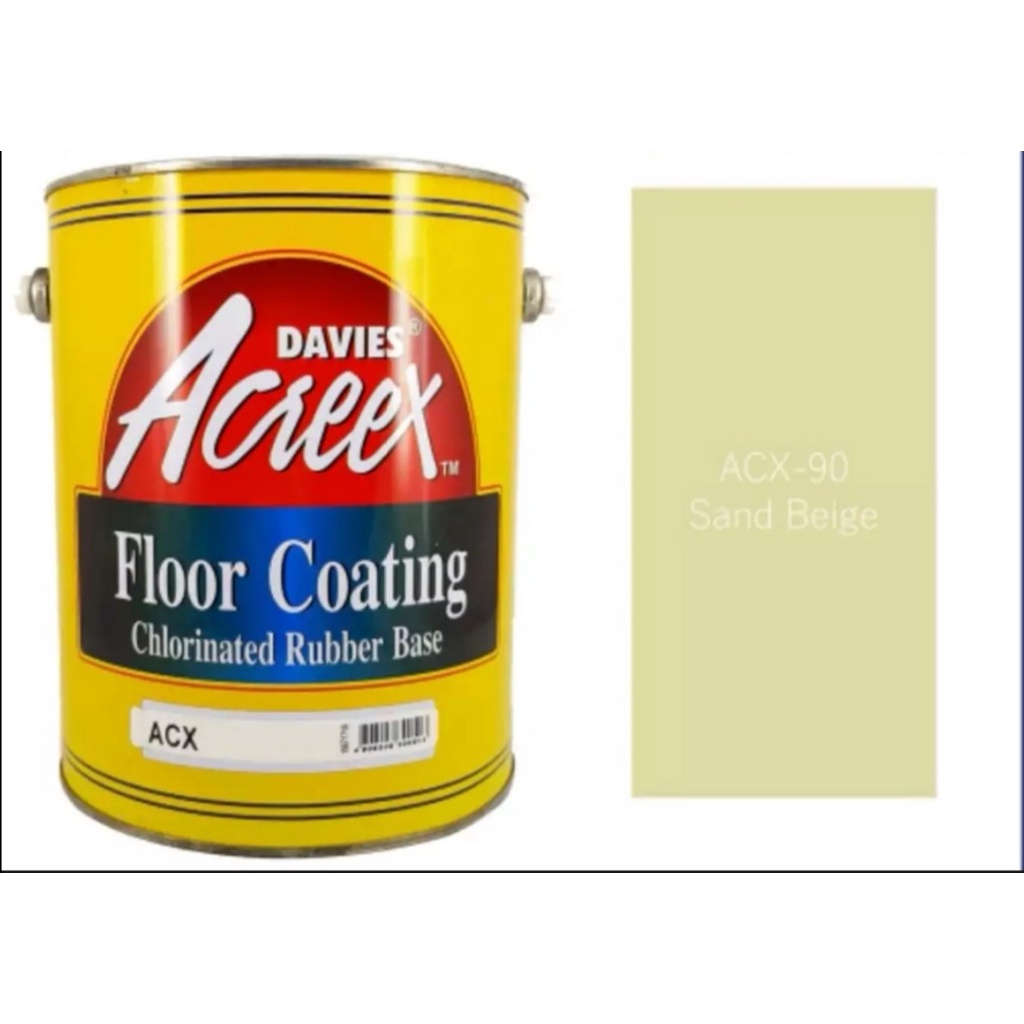 Davies Acreex Rubberize Floor Coating Paint Sand Beige 1 Gallon Limit ...