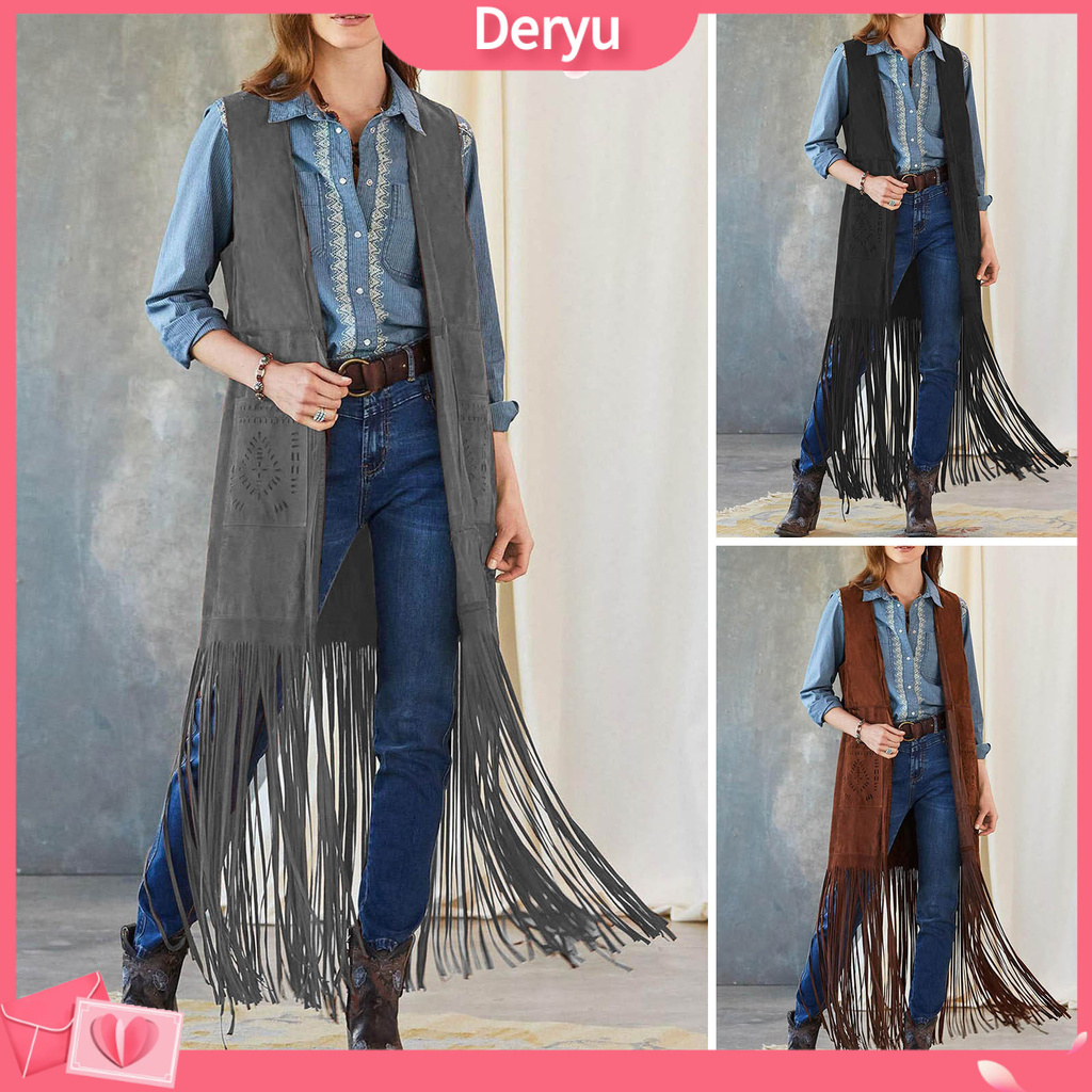 Long fringed waistcoat store