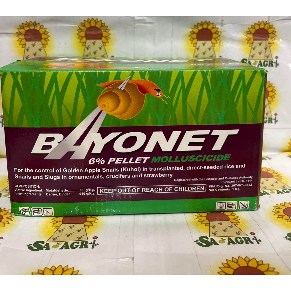 BAYONET KILO BOX 6 METALDEHYDE PELLET MOLLUSCICIDE PAMATAY KUHOL AT ...