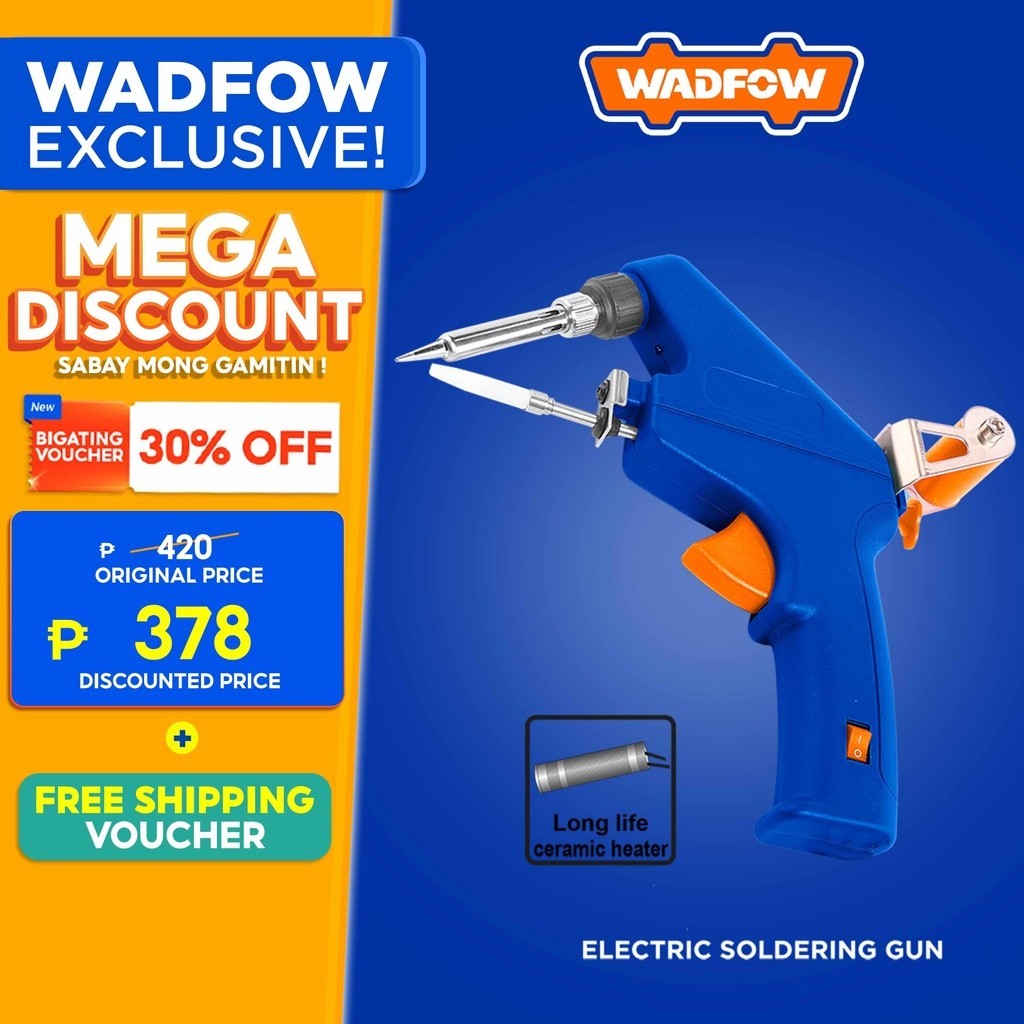 Wadfow Electric Soldering Gun with Solder Feeder Shopee Philippines