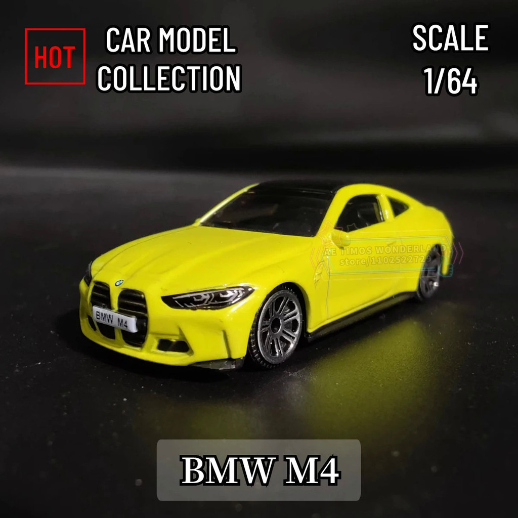 LSIP Scale 1/64 BMW M4 Replica Mini Sport Car Model Metal Miniature Art ...