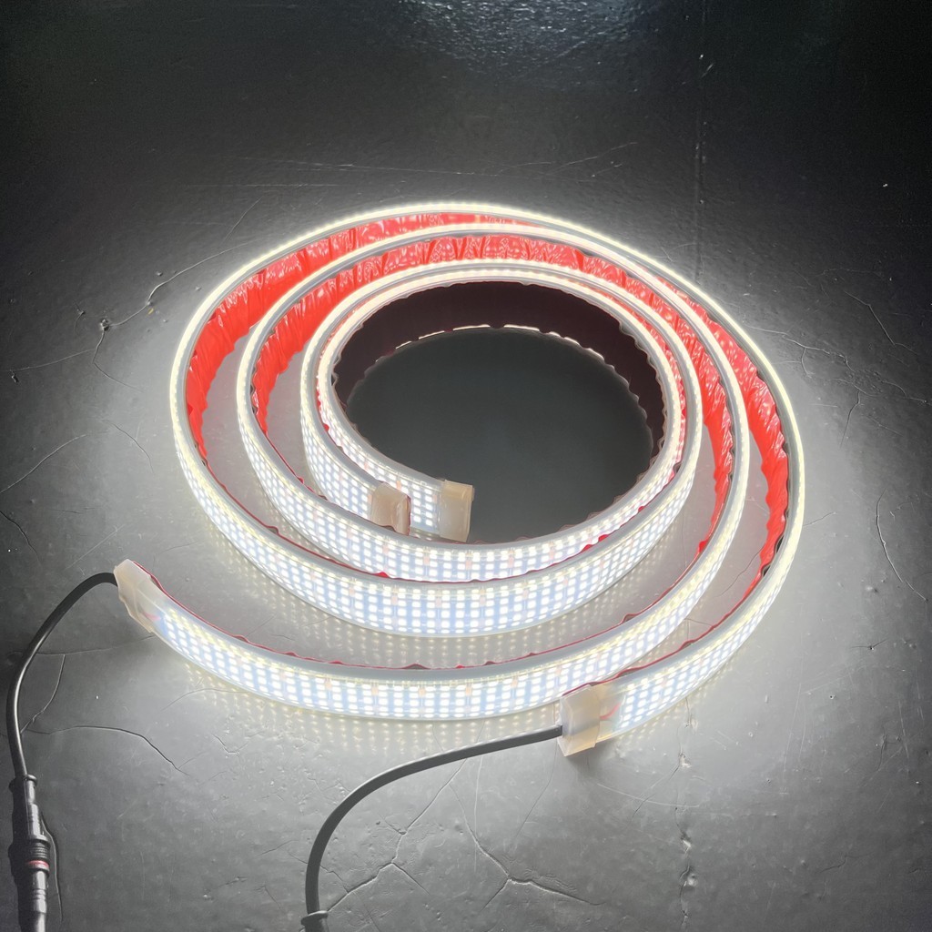 MOTOAUTOLED 5 ROW Pure White Led Strip Light Waterproof Car Wheel