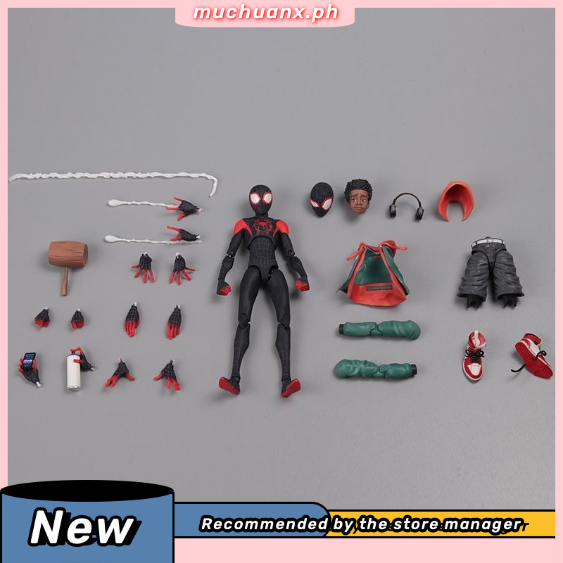 SHF Spider-Man Figures S.H.Figuarts Miles Morales Gwen Stacy Peter ...