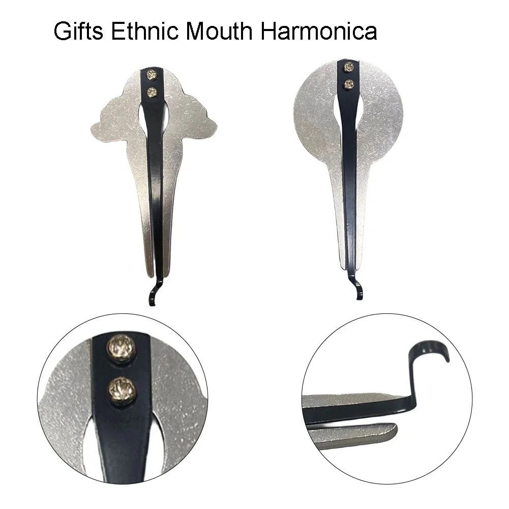 Stainless Chrome Portable Jaw Harp Jews Harp Altai Ethnic Mouth Russian ...