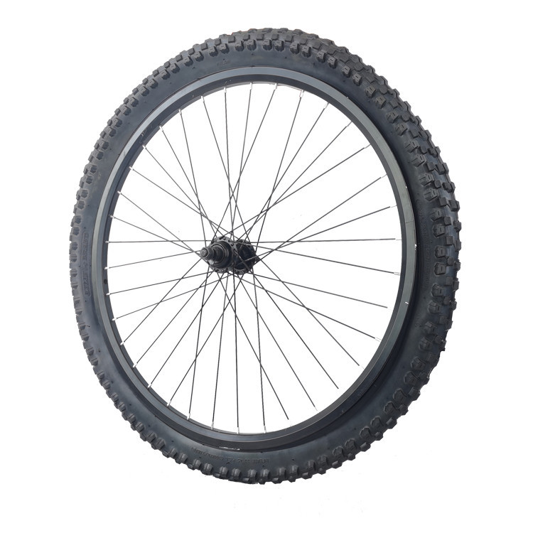 bicycle tyre with rim